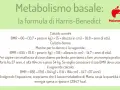 La formula di Harris-Benedict per calcolare il metabolismo basale (BMR) con un esempio pratico per una donna.