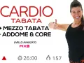 Allenamento CARDIO TABATA avanzato con focus su addominali e core. Durata 26 minuti, 157 calorie bruciate.