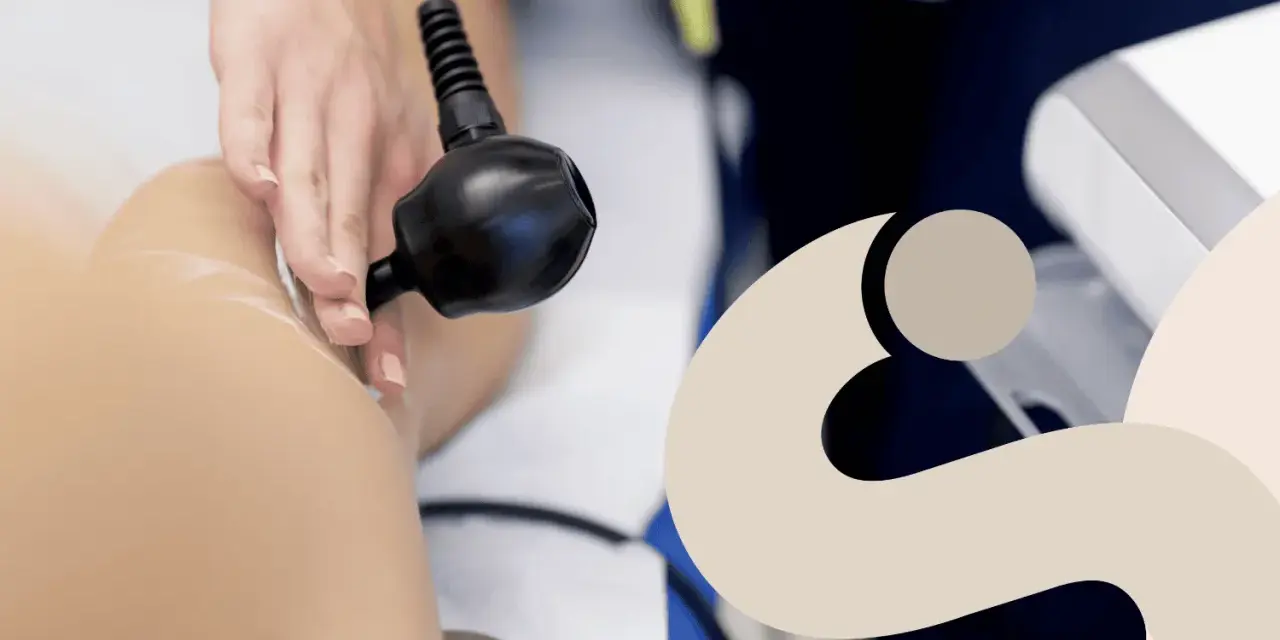 Applicazione di laser terapia per il recupero muscolare e la riduzione del dolore.