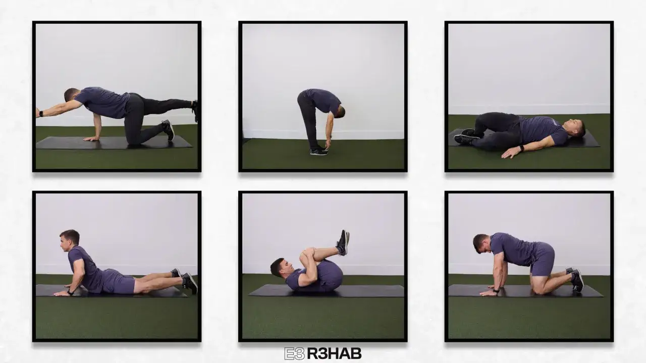 Sei esercizi per alleviare il colpo della strega: stretching e mobilità per la schiena.